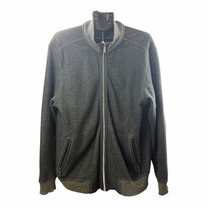 Tommy Bahama Charcoal Zip-Up Sweater